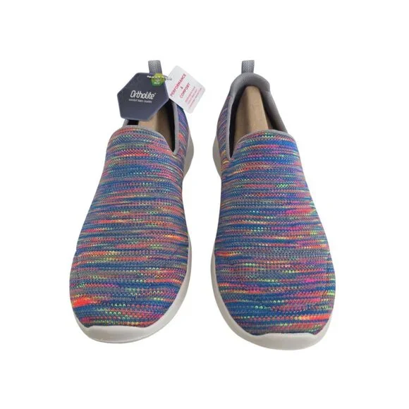 Skechers Womens Size 8.5 Multi Go Walk Joy Terrific Slip On Sneakers NEW - Picture 2 of 6